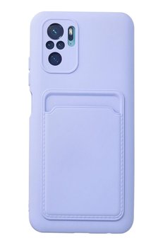 CepteToptan Xiaomi Redmi Note 10S Kılıf Kelvin Kartvizitli Silikon - Lila - DROPX4260-7072