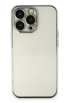 CepteToptan iPhone 14 Pro Max Kılıf Lensli Silikon - Gümüş - DROPX5804-7818