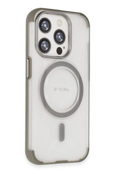 CepteToptan iPhone 15 Pro Max Hilton Magsafe Kapak - Titan Gri - DROPX9647-3746