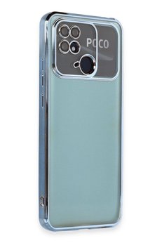 CepteToptan Xiaomi Redmi 10C Kılıf Lensli Silikon - Açık Mavi - DROPX5496-8564