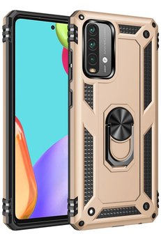 CepteToptan Xiaomi Redmi 9T Kılıf Sofya Yüzüklü Silikon Kapak - Gold - DROPX6989-2596
