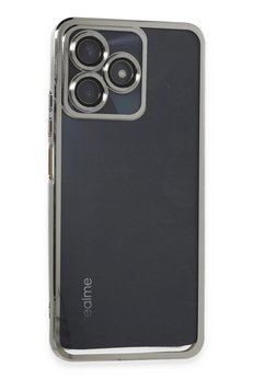 CepteToptan Realme C53 Kılıf Lensli Silikon - Gümüş - DROPX2385-6353