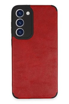 CepteToptan Samsung Galaxy S23 Kılıf Loop Deri Silikon - Kırmızı - DROPX3803-5039