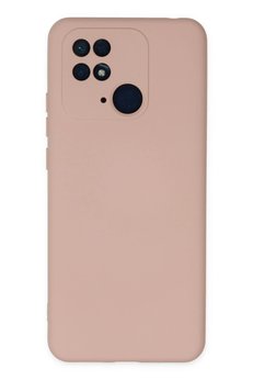 CepteToptan Xiaomi Redmi 10C Kılıf Nano içi Kadife Silikon - Pudra - DROPX2997-6643