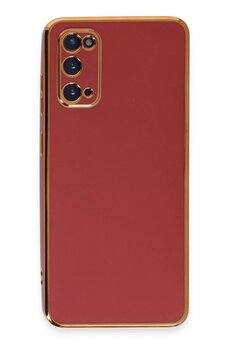 CepteToptan Samsung Galaxy S20 Kılıf Volet Silikon - Kırmızı - DROPX3270-6601