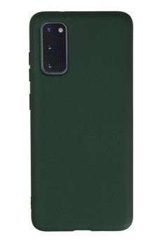 CepteToptan Samsung Galaxy S20 Kılıf Nano içi Kadife Silikon - Koyu Yeşil - DROPX8732-8024