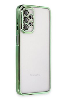 CepteToptan Samsung Galaxy A23 4G Kılıf Lensli Silikon - Yeşil - DROPX4990-3836