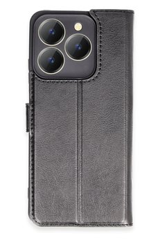 CepteToptan Realme C63 Kılıf Trend S Plus Kapaklı Kılıf - Siyah - DROPX8064-9162