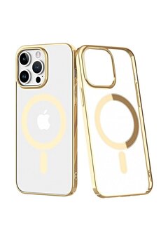 CepteToptan iPhone 14 Pro Max Kılıf Element Magneticsafe Sert Kapak - Gold - DROPX3231-8343