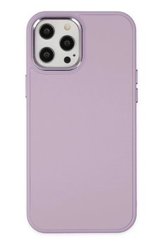 CepteToptan iPhone 12 Pro Max Kılıf Asya Deri Silikon - Lila - DROPX5360-9172