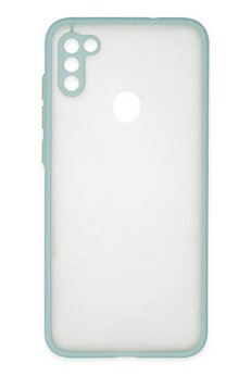 CepteToptan Samsung Galaxy A11 Kılıf Montreal Silikon Kapak - Turkuaz - DROPX1994-3026