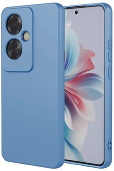 CepteToptan Oppo Reno 11F Kılıf First Silikon - Mavi - DROPX1961-4141
