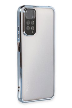 CepteToptan Xiaomi Redmi Note 11 Kılıf Lensli Silikon - Açık Mavi - DROPX3554-8059
