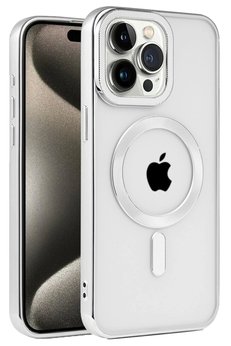 CepteToptan iPhone 15 Pro Max Kılıf Kronos Magsafe Kapak - Gümüş - DROPX5795-4440