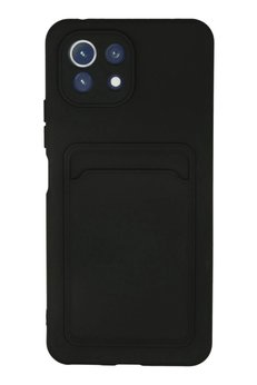 CepteToptan Xiaomi Mi 11 Kılıf Kelvin Kartvizitli Silikon - Siyah - DROPX5584-9292