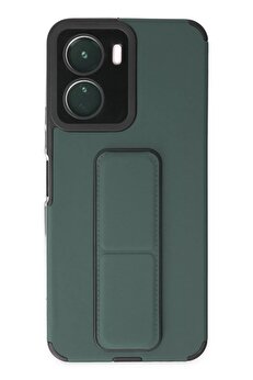 CepteToptan Vivo Y16 Kılıf Mega Standlı Silikon - Yeşil - DROPX2939-1619