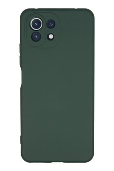 CepteToptan Xiaomi Mİ 11 Lite Kılıf Nano içi Kadife Silikon - Koyu Yeşil - DROPX4722-7521