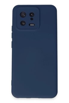 CepteToptan Xiaomi Mi 13 Kılıf Nano içi Kadife Silikon - Lacivert - DROPX3454-7406