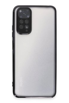 CepteToptan Xiaomi Redmi Note 11 Kılıf Lensli Silikon - Siyah - DROPX8724-1363