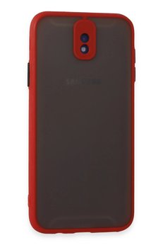 CepteToptan Samsung Galaxy J7 Pro / J730 Kılıf Montreal Silikon Kapak - Kırmızı - DROPX3299-8061