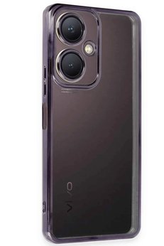CepteToptan Vivo Y27 Kılıf Lensli Silikon - Mor - DROPX4261-9012