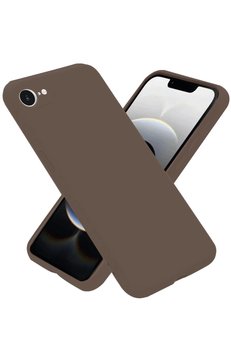 CepteToptan iPhone 16E Kılıf First Silikon - Kahverengi - DROPX3771-2285