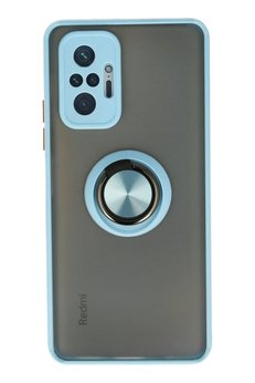 CepteToptan Xiaomi Redmi Note 10 Pro Kılıf Montreal Yüzüklü Silikon Kapak - Buz Mavi - DROPX6587-4556
