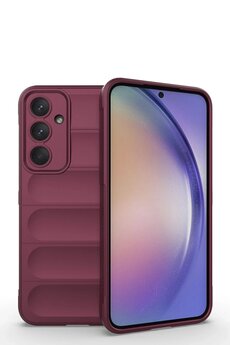 CepteToptan Samsung Galaxy M14 5G Kılıf Optimum Silikon - Bordo - DROPX7439-8510