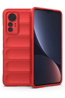 CepteToptan Xiaomi Mi 12 Lite Kılıf Optimum Silikon - Kırmızı - DROPX3344-3097