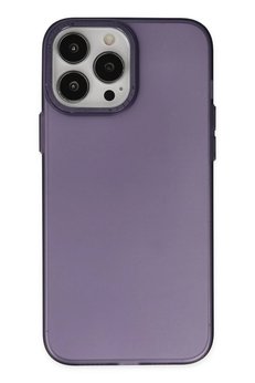 CepteToptan iPhone 13 Pro Kılıf Modos Metal Kapak - Derin Mor - DROPX2379-2771