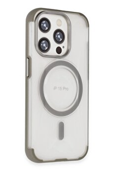 CepteToptan iPhone 15 Pro Hilton Magsafe Kapak - Titan Gri - DROPX5307-4592