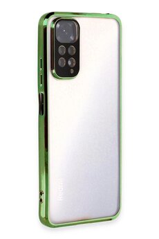 CepteToptan Xiaomi Redmi Note 11 Kılıf Lensli Silikon - Yeşil - DROPX2049-3197