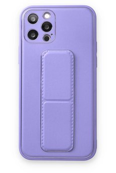 CepteToptan iPhone 12 Pro Kılıf Coco Deri Standlı Kapak - Koyu Lila - DROPX4561-3675