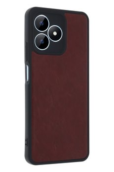 CepteToptan Realme Note 50 4G Kılıf Aras Deri Kapak - Bordo - DROPX3476-6783