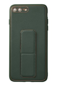 CepteToptan iPhone 7 Plus Kılıf Coco Deri Standlı Kapak - Yeşil - DROPX5900-3195