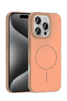 CepteToptan iPhone 16 Pro Max Broş Magsafe Kapak - Çöl Titanyum - DROPX7348-1948