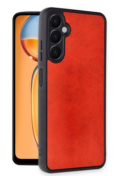 CepteToptan Samsung Galaxy A56 Kılıf Aras Deri Kapak - Kırmızı - DROPX8960-7583