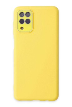 CepteToptan Samsung Galaxy A22 Kılıf Lansman Glass Kapak - Sarı - DROPX9762-4138