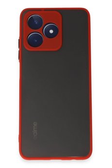 CepteToptan Realme C53 Kılıf Montreal Silikon Kapak - Kırmızı - DROPX4406-4001