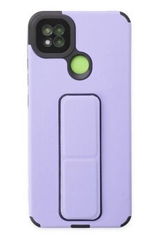 CepteToptan Xiaomi Redmi 9C Kılıf Mega Standlı Silikon - Lila - DROPX3248-2683