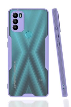 CepteToptan General Mobile GM 21 Plus Kılıf Platin Silikon - Lila - DROPX4610-5227