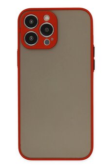CepteToptan iPhone 15 Pro Kılıf Montreal Silikon Kapak - Kırmızı - DROPX2706-3739