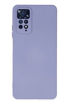 CepteToptan Xiaomi Redmi Note 11 Pro Kılıf Nano içi Kadife Silikon - Lila - DROPX6195-4794