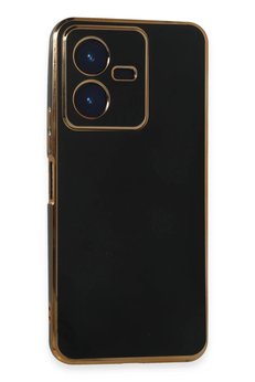 CepteToptan Vivo Y22 2022 Kılıf Volet Silikon - Siyah - DROPX6511-7649