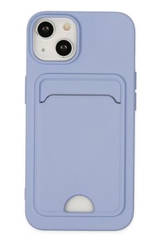CepteToptan iPhone 14 Plus Kılıf Kelvin Kartvizitli Silikon - Lila - DROPX8112-2164