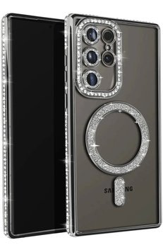 CepteToptan Samsung Galaxy S25 Ultra Kılıf Joke Simli Magneticsafe Kılıf - Siyah - DROPX3583-1549