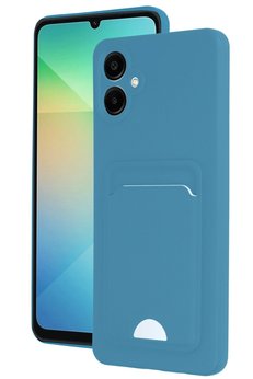 CepteToptan Samsung Galaxy A06 Kılıf Kelvin Kartvizitli Silikon - Mavi - BRH027413-1439