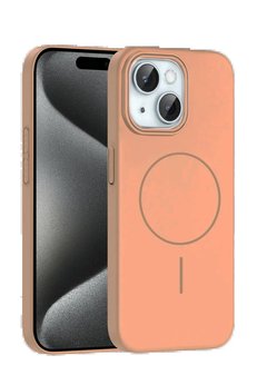 CepteToptan iPhone 15 Plus Broş Magsafe Kapak - Çöl Titanyum - DROPX3933-5712