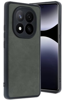 CepteToptan Xiaomi Redmi Note 14 Pro 5G Kılıf Aras Deri Kapak - Koyu Yeşil - DROPX5461-5683