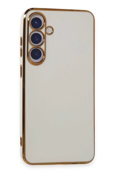 CepteToptan Samsung Galaxy S24 Kılıf Volet Silikon - Beyaz - DROPX3875-4808